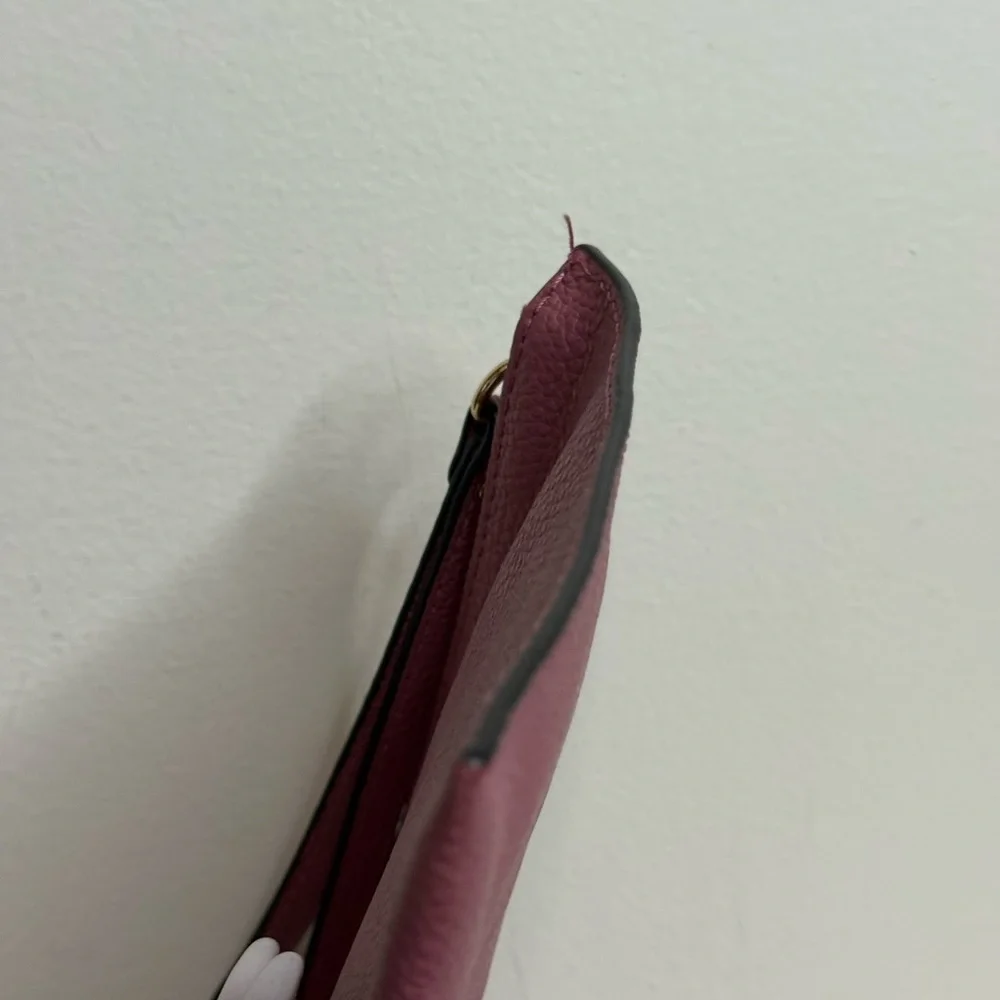 Michael Kors Berry Pink Large Wristlet/Clutch pebbled leather